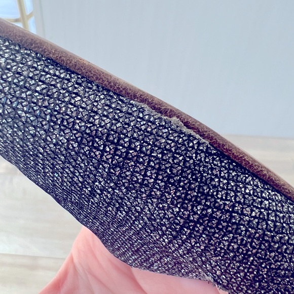 STUART WEITZMAN - fabric grey silver pointy flat ballet shoes  size 9.5 - Picture 13 of 15